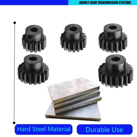 32P 3mm RC Pinion Gear Set 15T 16T 17T 18T 19T For 1/10 Traxxas Slash Rustler Stampede 4X4 VXL TRX-4 TRX-6 ST Rally Mini Maxx XRT Upgrade Parts Hardened Steel Durable