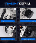 Close-up details of Alternator Replacement For Chevy Traverse 2009-2017, GMC Acadia 2007-2016, Buick Enclave 2008-2017, Saturn Outlook 2007-2010