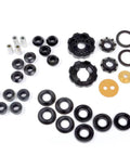Heavy Duty Rear Suspension Bushing Kit for 13 To 25 Toyota Gr86 Subaru Brz And Fr S components in black and gold.