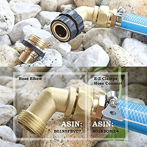 Pack Of 2 Quick Connect Garden Hose Adapters With Hand Tighten Design For Tool Free No Tool Needed Easy Install And Fast Connection