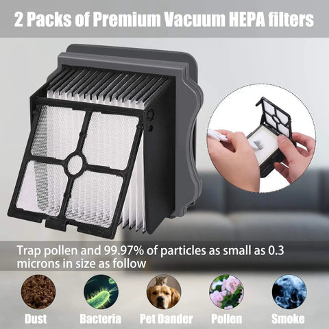 Replacement Brush Roller And Vacuum Filter Kit For iFloor 3 And iFloor One S3 showing HEPA filter close-up