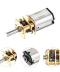 2Pcs 3V 30RPM Micro DC Gearbox Motor With 6 Rated Torque 10mm Shaft 1:298 Reduction Metal Gearbox For RC Cars Robots DIY Projects And Tiny Model Toys