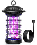 Led Bug Zapper For Indoor And Outdoor Use With Dual Band Attraction And Dual Color LEDs 365nm And 395nm shown with cord