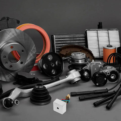 Assorted golf cart parts with Voltage Regulator for Golf Cart With Stable Output And Efficient Power Conversion, High-Performance Rectifier displayed