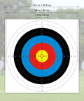 Archery Target Paper Pack Pro Grade For Practice Sesh And Hunting, 16x16 Inch Target Faces With 10 Ring Scoring, backyard use