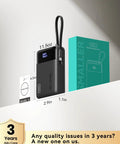 Hella Compact 20000mAh Power Bank With 45W Fast Charging, 11.5oz, designed to fit crossbody bags, ideal for travel.