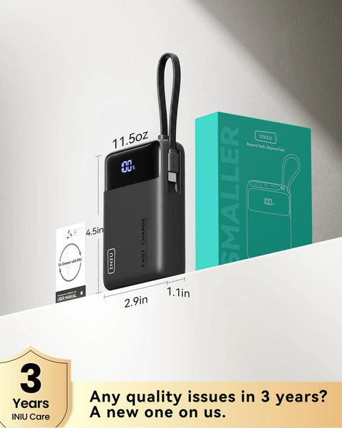 Hella Compact 20000mAh Power Bank With 45W Fast Charging, 11.5oz, designed to fit crossbody bags, ideal for travel.