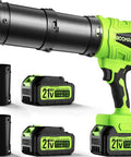 Cordless Leaf Blower With Battery And Charger, 2-Pack 20V Batteries Included, Turbo 180 MPH Airflow, handheld model with nozzle