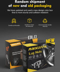 24 Pcs Lug Nuts M14x1.5 Chrome Closed End One Piece Wheel Nuts Replacement packaging, new and old designs