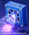 Cordless Solder Fume Extractor With Lamp Quiet Welding Smoke Purifier 10000 RPM Workhorse 3 Adjustable Speeds Portable Cooling Fan