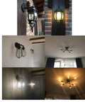 Vintage Edison Filament LED Bulbs For E26 Base 6W 60 Watt Equivalent Soft White 2700K Two Pack in various indoor fixtures
