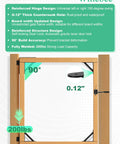 Anti Sag Gate Kit Two Pack Heavy Duty Fence Gate Hardware For Durable Wood And Metal Gates, Steel Construction, Rust Proof Design, Supports Up To 120 Lbs Per Gate, Easy Install And Long Lasting Performance; wood gate hardware 90° 0.12" 200lbs