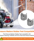 Pressure Washer Rubber Feet Replacement Kit 2 Pack With Mounting Screws Anti Vibration Isolator Feet For Most Gas Powered Washers