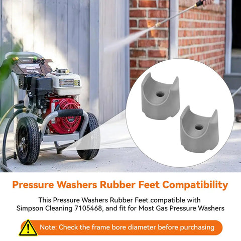 Pressure Washer Rubber Feet Replacement Kit 2 Pack With Mounting Screws Anti Vibration Isolator Feet For Most Gas Powered Washers