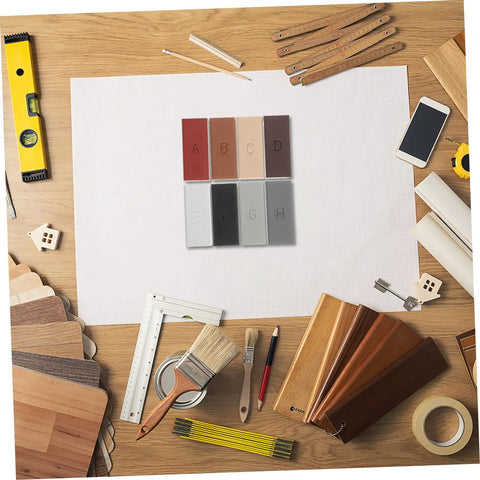 Laminate Floor Repair Kit With Color Wax Blocks For Scratch Repair And Hole Filling On Countertops, Tiles, And Furniture DIY