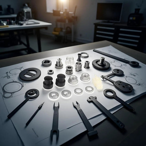 Complete Front Lock Nut Kit For 12mm E Bike Hub Motors With Lock Washer And Nut Cover displayed on technical plans