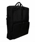 Rugged Solar Panel Carrying Case With 600D Oxford Fabric Sunlight Protection Coated Fits 100W Panels 22x4x26 Inches showing front pockets