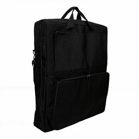 Rugged Solar Panel Carrying Case With 600D Oxford Fabric Sunlight Protection Coated Fits 100W Panels 22x4x26 Inches showing front pockets