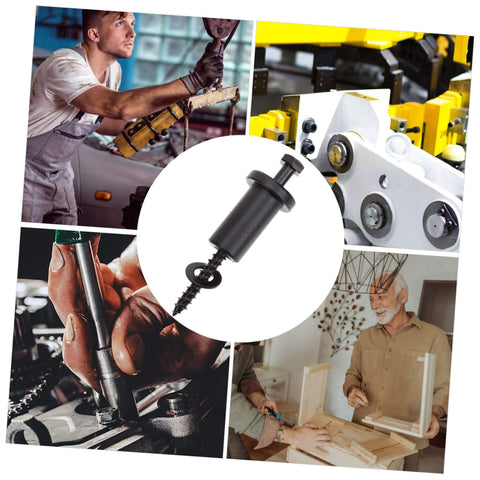 Collage of Heavy-Duty Barn Door Track Spacers Kit With Screws in various workshop scenarios