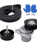 All In One Serpentine Belt Tensioner And Idler Pulley Kit For Mazda 3 5 CX 7 2 3L 2 5L Engines durable steel construction