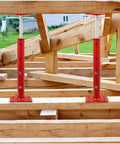 Adjustable House Jacks for Floor Leveling and Crawlspace Support, 19 to 36 Inches, Heavy Duty Rust Proof Steel.