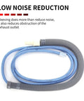 Low noise reduction air hose with blue and gray sleeving designed for Straight Fire Pneumatic Micro Grinder And Air Powered Polisher.