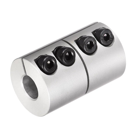 Pair Of Aluminum Shaft Couplers 6.35Mm To 10Mm, 25X40Mm Clamp Joint For 3D Printers And CNC Rigs, Encoder Compatible, Lightweight DIY Motor Linkages