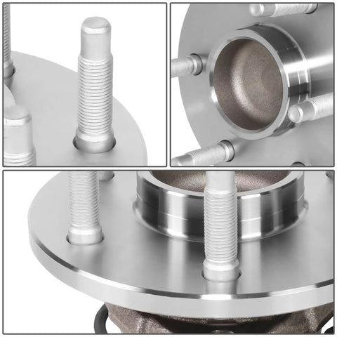 Close-up of Front Wheel Bearing Hub Assembly With ABS Sensor Plug For GM SUVs And Trucks 2000-2006 RWD Cadillac Escalade Silverado Suburban