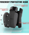 6 In 1 Protective Gear Set For Inline Skating Skateboarding Scooters And BMX with double EVA foam pads and PP shell.