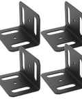 Heavy Duty L Shape Iron Shelf Brackets 4 Pack For Wood Shelves Right Angle Corner Braces With Easy Assembly Versatile Wood Metal Brackets