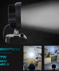 Side view of Cordless LED Work Light for Makita 18V Max Battery 27W 2400LM Wide Beam Flood Light 6000K in use indoors