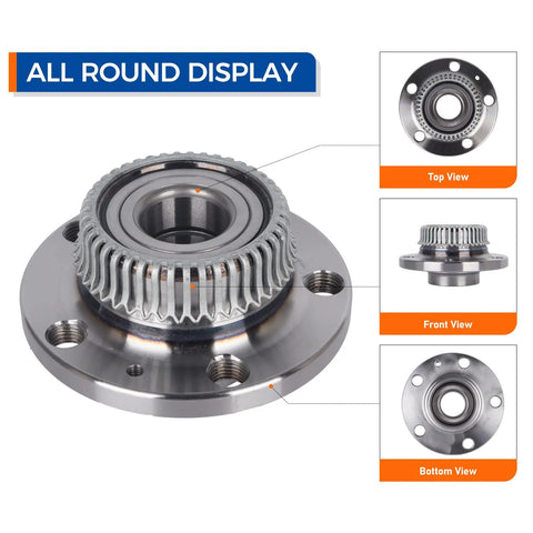 All views of Rear Wheel Bearing And Hub Assembly For Audi TT Quattro Beetle Golf Jetta City 1998 To 2010 And 2004 R32 High Quality Wheel Hub Kit