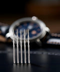 5Pcs Silver Stainless Steel Movement Watch Stem Crown Kit For NH35 NH36 NH38 NH39 Movements Replacement Parts And Repair Tools Kit