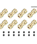 Brass Shaft Coupling 4mm To 5mm Kit With 8 Couplers 16 Screws And Spanner Rigid Sleeve Adapters For RC Cars Motors 9mm OD