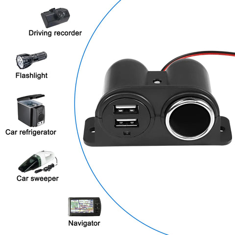 Road Ready Dual Usb Car Charger With Hella Reliable 3.1A Output For Quick Smartphone And Tablet Top Ups plugs into vehicle socket