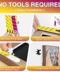Easy installation steps for Heavy Duty Picture Hanging Strips XL 20 Pairs 40 Strips Damage Free Hanging No Nails For Wall Decor