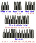 Top Notch 33 Piece Screwdriver Bit Set With Magnetic Extension Holder And Quick Release Driver Tools Made From Tough Chrome Vanadium Steel To Handle Tamper Star Torx Hex Socket Jobs For Serious Home Repairs And DIY Projects Without Losing Any Grit Or; assorted security bits