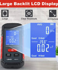 EMF Meter 3 In 1 Electric Field Magnetic Field And Temperature Tester With Large LCD Rechargeable EMF Detector on table