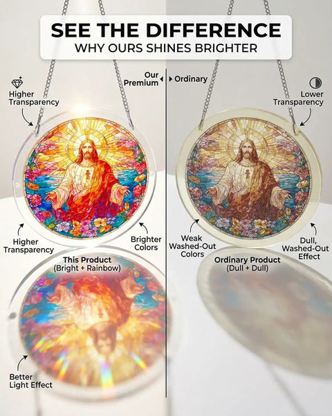 Comparison between premium and ordinary Jigsaw Puzzle Suncatcher Kit With 83 Pieces For DIY Stained Glass Window Art No Glue Needed