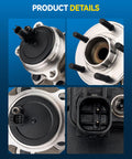 Close-up of Rear Wheel Bearing Hub Assembly 512466 for Ford Focus 2012-2018 with ABS, 5 Lug Direct Fit Replacement, showing details.