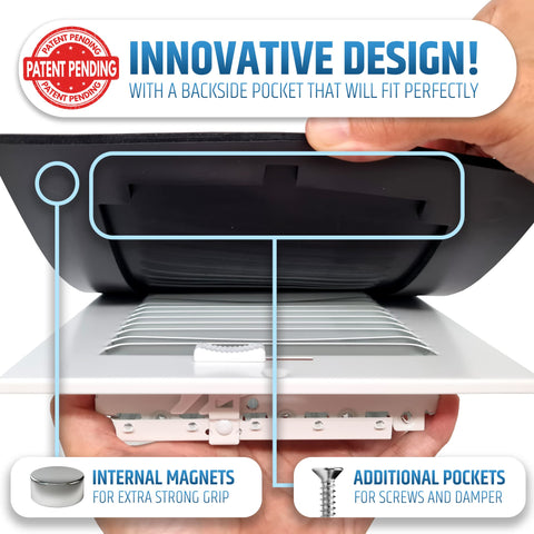 Magnetic Vent Covers 3 Pack Upgraded Design That Wont Fall Off For Floor Wall And Ceiling Registers Width 7.25 To 8 Inches