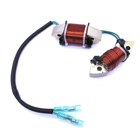 Direct Replacement Coil 855944T01 For Mercury Mariner Outboard Engine 8HP 9.9HP Replaces OEM 855944T01, shown with wiring