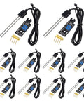Pack of 10 Soil Moisture Sensor For Garden And Auto Watering Systems With Corrosion Resistant Probe Analog Output For Arduino And Raspberry Pi