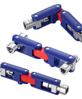 Two Pack Electric Control Cabinet Keys Set With Double Joint Cabinet Panel Keys, showing zinc alloy heads and magnetic bit adapter