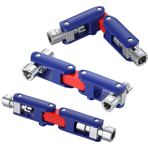 Two Pack Electric Control Cabinet Keys Set With Double Joint Cabinet Panel Keys, showing zinc alloy heads and magnetic bit adapter