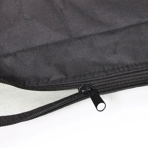 Close-up of zipper on Front Door Storage Bags For Ford Bronco 2021 And Up Front Doors Only 1 Pair Beefed Up Heavy Duty Fabric Pouches