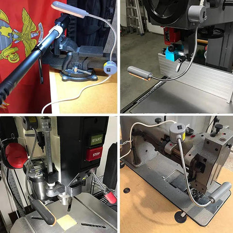 2 Pack LED Sewing Machine Light With Flexible Gooseneck Arm And Magnetic Base 30LEDs 6W Ultra Bright Work Lamp in workshop