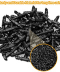 90 Pieces One Quarter Inch Barbed Drip Irrigation End Plugs End Caps For One Quarter Inch Tubing Garden Lawn Drip System Goof Plug