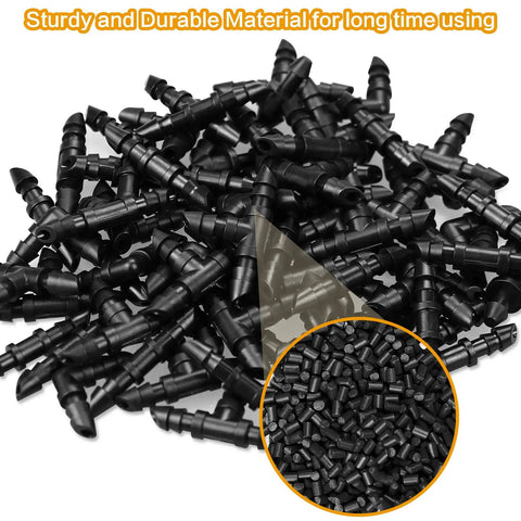 90 Pieces One Quarter Inch Barbed Drip Irrigation End Plugs End Caps For One Quarter Inch Tubing Garden Lawn Drip System Goof Plug