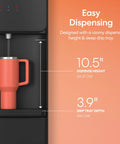 Bottom Load Water Cooler Dispenser With Hot Cold And Room Temp Water, 5 Gallon Bottle Ready, Easy Dispensing Height Display